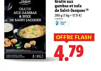 Lidl Gratin aux gambas et noix de Saint-Jacques offre