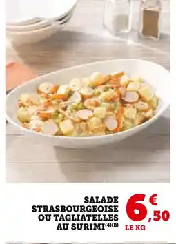 Hyper U Salade Strasbourgeoise ou Tagliatelles au Surimi offre