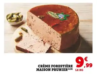 Hyper U MAISON PRUNIER Crème forestière offre