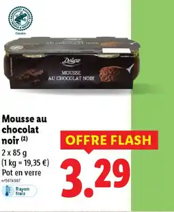 Lidl Mousse au chocolat offre