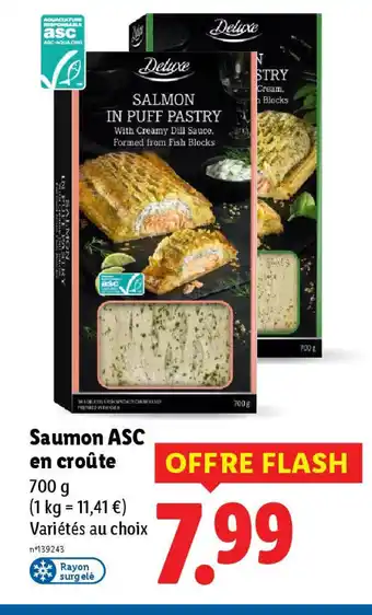 Lidl Saumon ASC en croûte offre