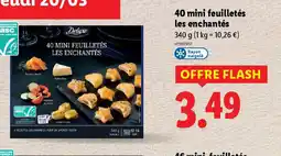 Lidl 40 mini feuilletés les enchantés offre