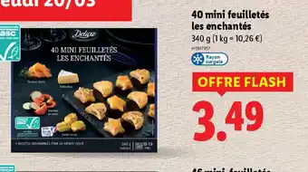 Lidl 40 mini feuilletés les enchantés offre