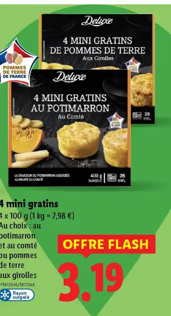 Lidl 4 mini gratins offre