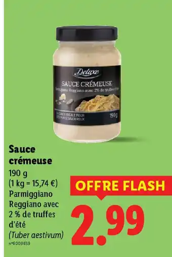 Lidl Sauce crémeuse offre