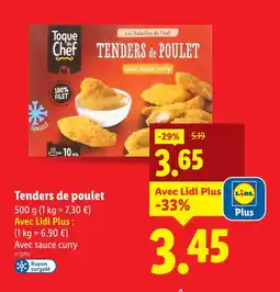 Lidl Toque du Chef Tenders de poulet offre