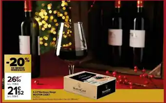 Carrefour Market A.o.p. Bordeaux Rouge Mouton Cadet offre