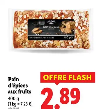 Lidl Pain d'épices aux fruits offre