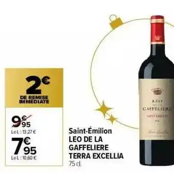 Saint-émilion Léo De La Gaffelière Terra Excellia