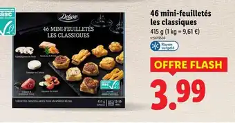 Lidl DELUXE 46 mini-feuilletés les classiques offre