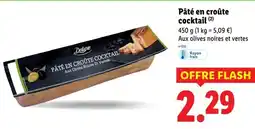 Lidl DELUXE Pâté en croûte cocktail offre