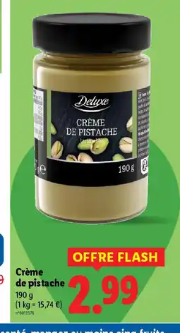 Lidl Crème de pistache offre