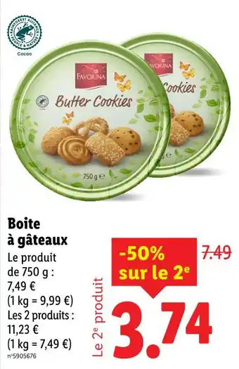 Lidl FAVORINA Butter cookies offre