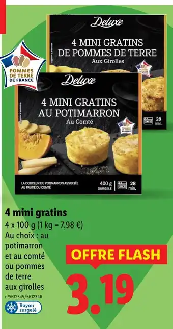 Lidl DELUXE 4 mini gratins offre