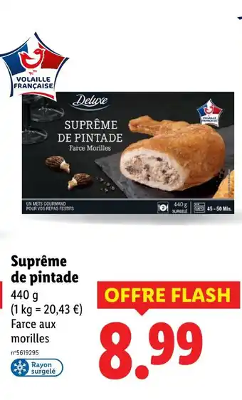 Lidl DELUXE Suprême de pintade offre