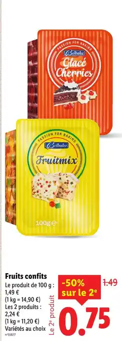 Lidl Belbake Fruits confits offre