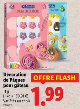 Lidl Belbake Décoration de Pâques pour gâteau offre