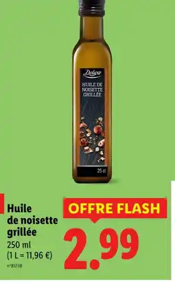 Lidl DELUXE Huile de noisette grillée offre