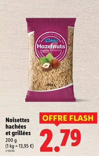 Lidl BELBAKE Noisettes hachées et grillées offre