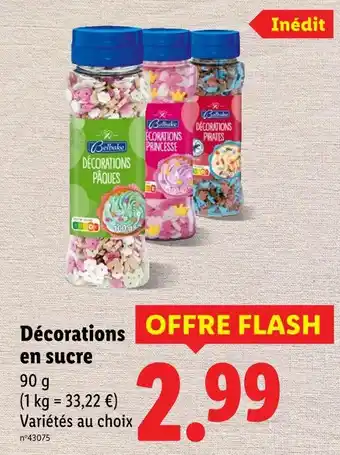 Lidl Belbake Décorations en sucre offre