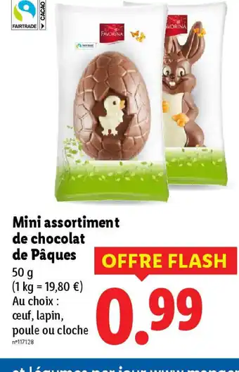 Lidl Mini assortiment de chocolat de Pâques offre