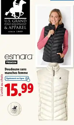 Lidl U.S. GRAND POLO EQUIPMENT & APPAREL Doudoune sans manches femme offre