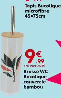 Maxi Bazar Brosse wc bucolique couvercle bambou offre