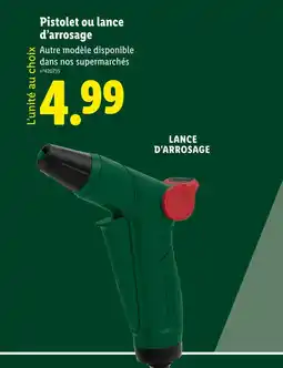 Lidl Parkside Pistolet ou lance d'arrosage offre