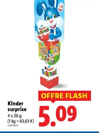 Lidl KINDER surprise offre