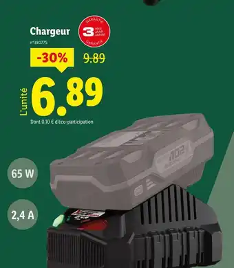 Lidl Parkside Chargeur offre