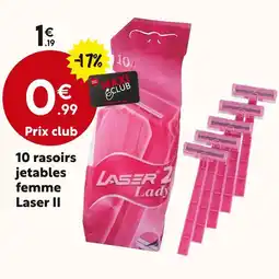 Maxi Bazar 10 rasoirs jetables femme Laser II offre