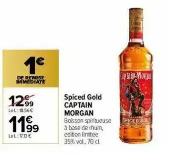 Carrefour Market Spiced Gold Captain Morgan offre