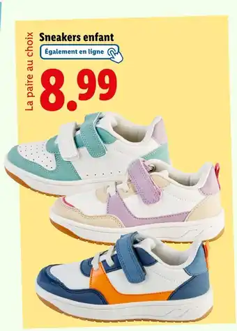 Lidl Sneakers enfant offre