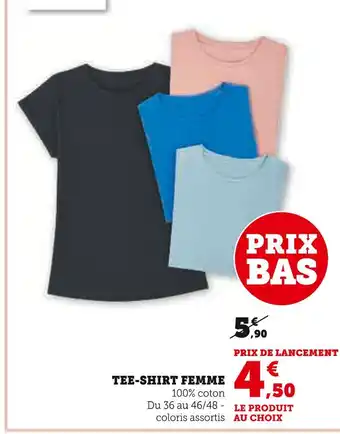 Super U Tee-shirt femme offre