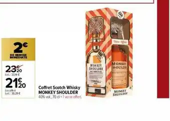 Carrefour Market Coffret Scotch Whisky Monkey Shoulder offre