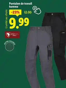 Lidl Parkside Pantalon de travail homme offre