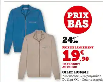 Super U Gilet homme offre