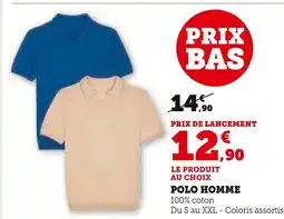 Super U Polo Homme offre