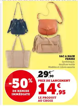 Super U Sac a main femme offre