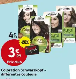 Maxi Bazar SCHWARZKOPF Coloration - différentes couleurs offre