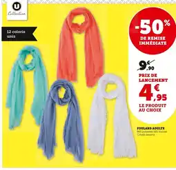 Super U U COLLECTION Foulard adulte offre