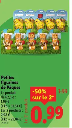 Lidl Petites figurines de Pâques offre