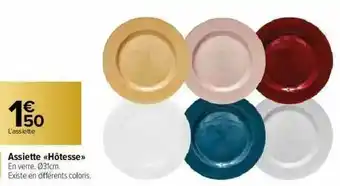Carrefour Market Assiette «hôtesse» offre