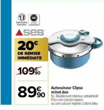 Autocuiseur Clipso Minut Duo