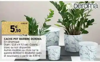 Intermarché Cache Pot Marbre Deroma offre