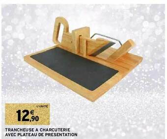 Intermarché Trancheuse à Charcuterie Avec Plateau De Présentation offre