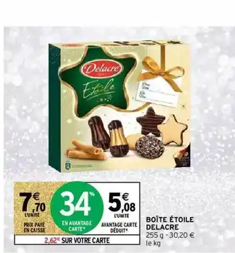 Intermarché Boîte étoile Delacre offre
