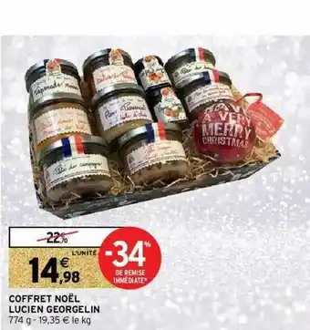 Intermarché Coffret Noël Lucien Georgelin offre
