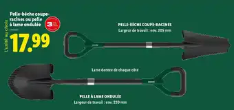 Lidl PARKSIDE Pelle-bêche coupe- racines ou pelle à lame ondulée offre