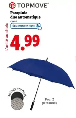 Lidl TOPMOVE® Parapluie duo automatique offre